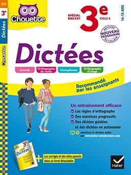 Dictées 3e, cycle 4, 14-15 ans : nouveau programme