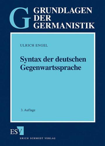 Syntax der deutschen Gegenwartssprache