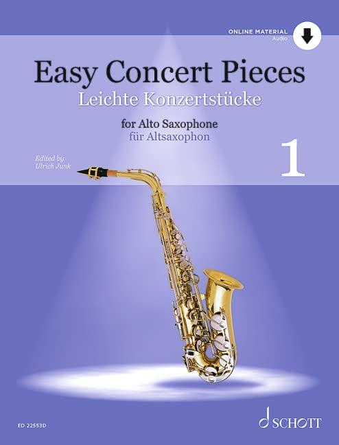 Leichte Konzertstücke: 23 Stücke aus 5 Jahrhunderten. Band 1. Alt-Saxophon und Klavier. (Easy Concert Pieces, Band 1)