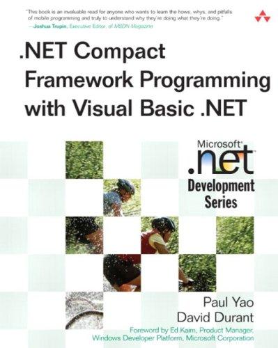 .Net Compact Framework Programming with Visual Basic .Net (Microsoft Net Development Series)