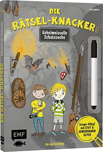 Die Rätsel-Knacker – Geheimnisvolle Schatzsuche (Buch mit abwischbarem Stift): Escape-Rätsel für die Vorschule