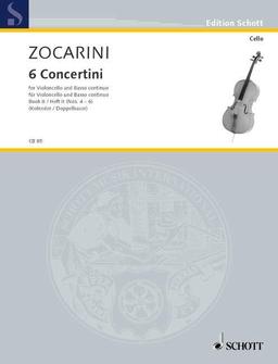 6 Concertini: Band 2. Violoncello und Basso continuo.: cello and basso continuo. (Cello-Bibliothek)