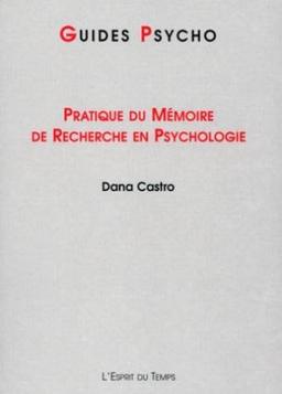 Pratique du mémoire de recherche en psychologie