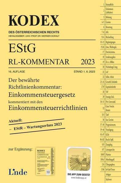 KODEX EStG Richtlinien-Kommentar 2023 (Kodex des Österreichischen Rechts)