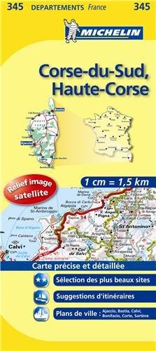 Corse du Sud Haute Corse (Lokale kaarten Michelin (345))