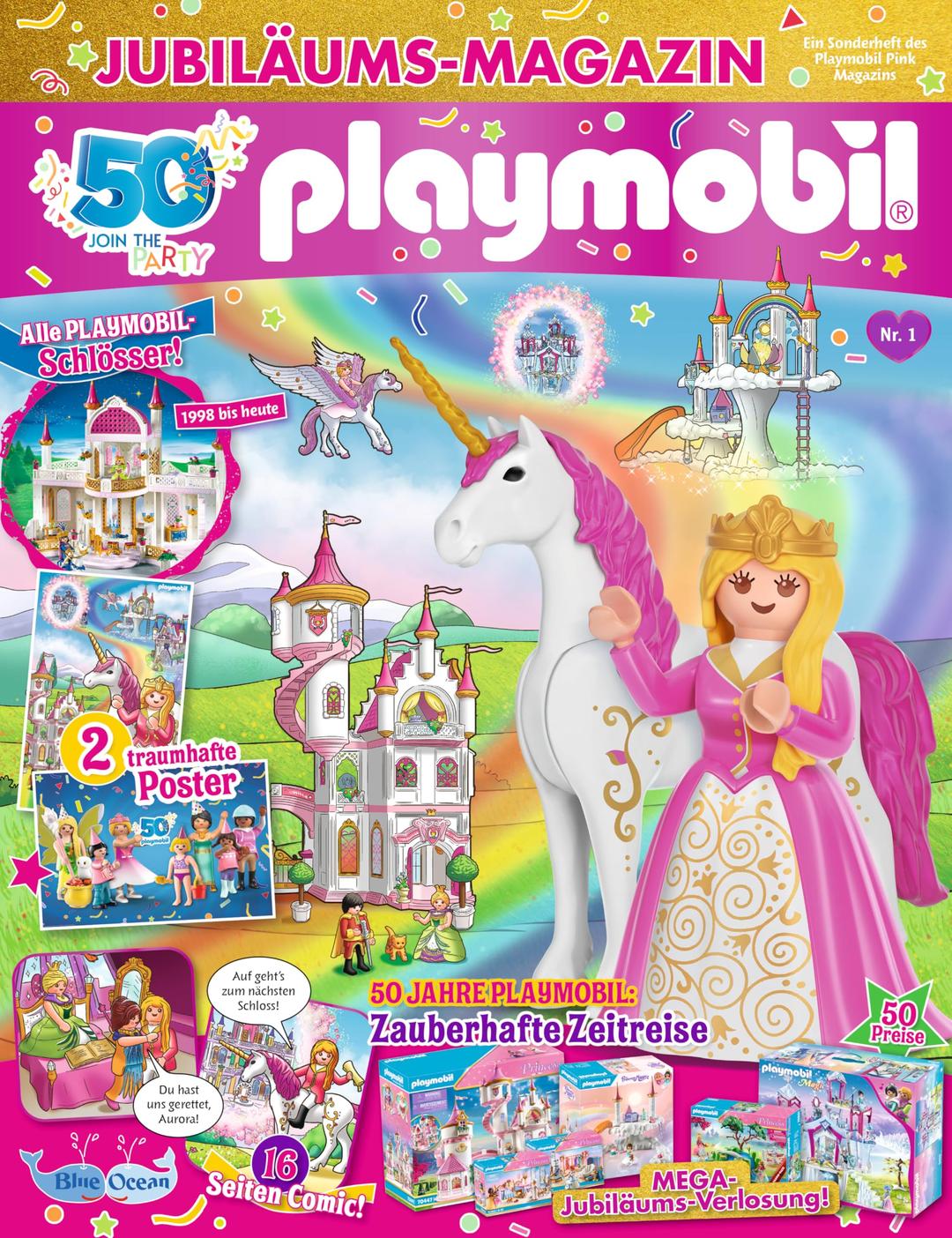 PLAYMOBIL Pink Jubiläums-Magazin 1/24 | Prinzessin und Einhorn