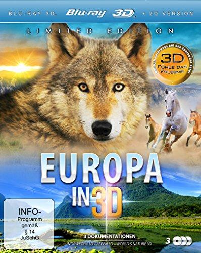 Europa in 3D (Norwegen 3D, Alpen 3D, World's Nature 3D) (Limited Edition im 3 Disc Set) [3D Blu-ray]