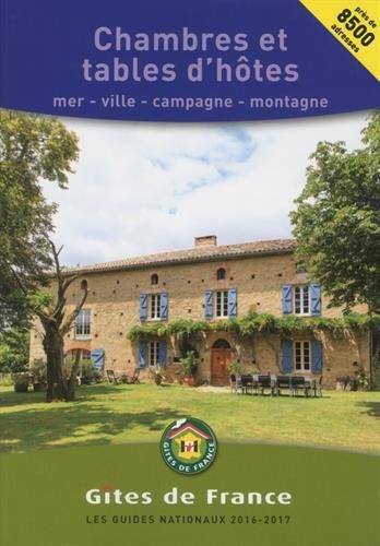 Chambres et tables d'hôtes 2016-2017