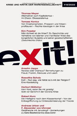 exit! Krise und Kritik der Warengesellschaft: Jahrgang 19, Heft 19