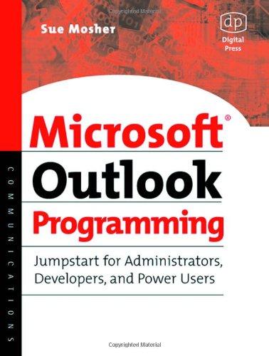 Microsoft Outlook Programming