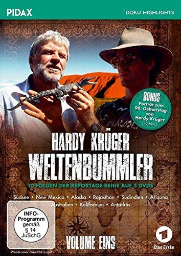 Hardy Krüger - Weltenbummler, Vol. 1 / 10 Folgen der spannenden Reportage-Reihe und Porträt zum 90. Geburtstag von Hardy Krüger (Pidax Doku-Highlights) [3 DVDs]