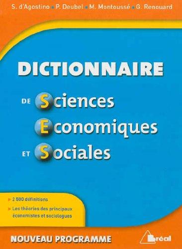 Dictionnaire de sciences économiques et sociales