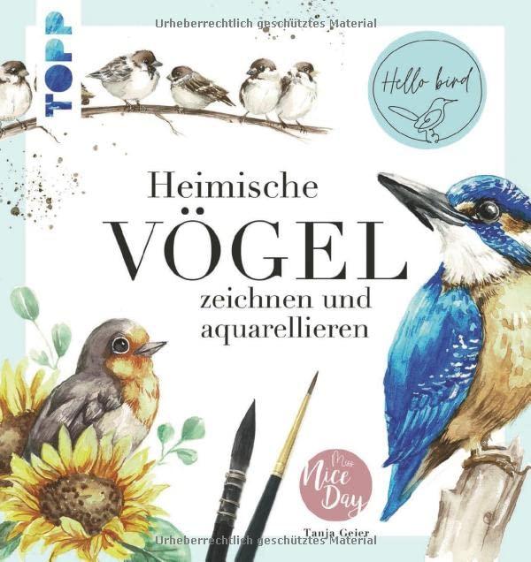 Heimische Vögel zeichnen und aquarellieren