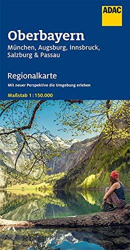 ADAC Regionalkarte Blatt 16 Oberbayern,  München, Augsburg, Innsbruck: Salzburg, Passau 1:150 000 (ADAC Regionalkarten 1:150.000)