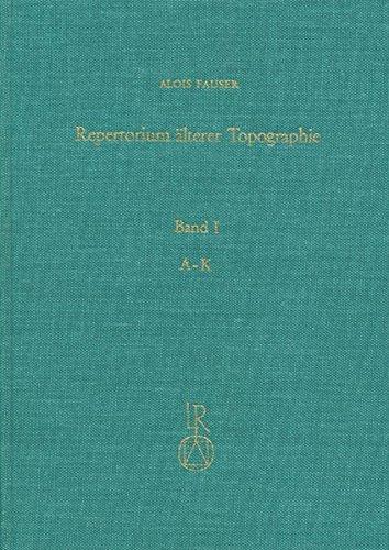 Repertorium älterer Topographie: Druckgraphik von 1486 bis 1750