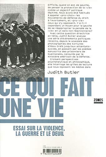 Ce qui fait une vie : essai sur la violence, la guerre et le deuil