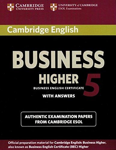 Cambridge English Business Higher 5: Higher Student's Book with answers