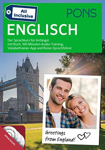 PONS All Inclusive Englisch - Der Sprachkurs für Anfänger mit Buch, 120 Minuten Audio-Training, Vokabeltrainer-App und Reise-Sprachführer