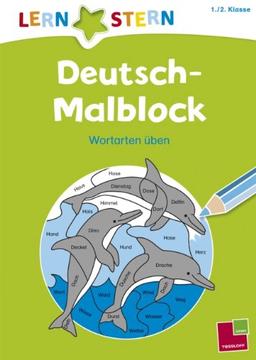 Lernstern: Deutsch-Malblock 1. /2. Klasse.  Wortarten üben