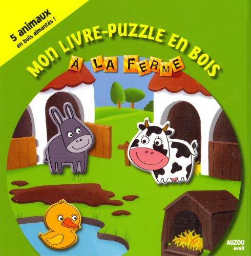 Mon livre-puzzle en bois à la ferme