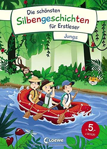 Die schönsten Silbengeschichten für Erstleser - Jungs: Sammelband zum Lesenlernen mit Silbenfärbung ab 7 Jahre