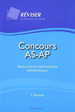 Concours AS-AP : épreuve écrite d'admissibilité, mathématiques