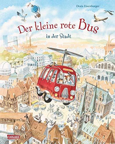 Der kleine rote Bus - In der Stadt: Wimmelbuch mit opulenten Illustrationen