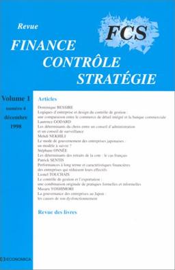 FINANCE-CONTR-STRAT VOL.1/N 4