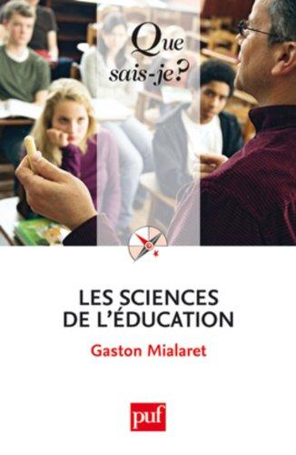 Les sciences de l'éducation