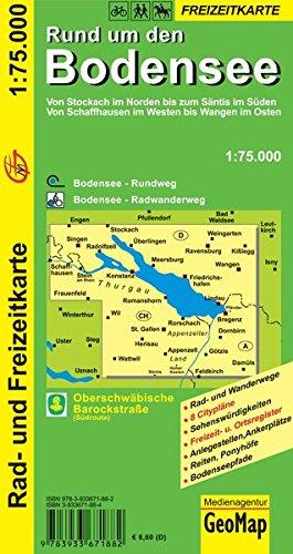 Rund um den Bodensee 1 : 75 000. Rad- und Freizeitkarte (Geo Map)