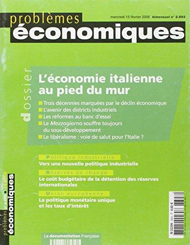 L'économie italienne au pied du mur: + index 2005