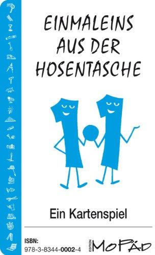 Einmaleins aus der Hosentasche. Buntes Kartenspiel: 36 Spielkarten mit Anleitung. Ab 2. Schuljahr Mathematik