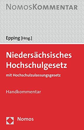 Niedersächsisches Hochschulgesetz: mit Hochschulzulassungsgesetz