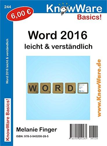 KnowWare Word 2016 leicht & verständlich