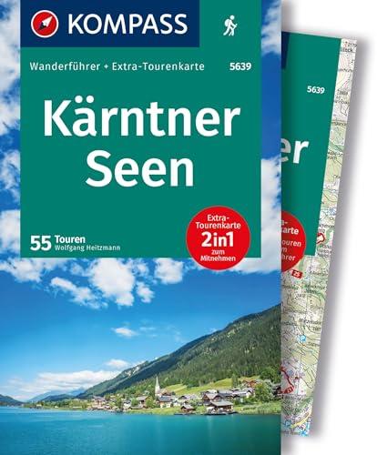 KOMPASS Wanderführer Kärntner Seen, 55 Touren mit Extra-Tourenkarte: GPS-Daten zum Download