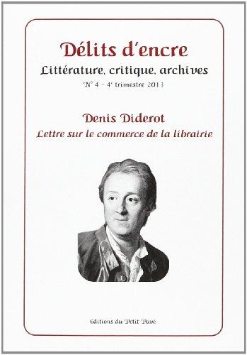 Délits d'encre, n° 4. Lettre sur le commerce de la librairie