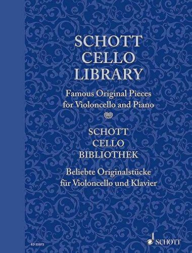 Schott Cello Library: Famous Original Pieces. Flöte und Klavier, Basso ad lib.. Partitur und Stimme. (Schott Library Series)