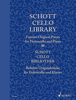 Schott Cello Library: Famous Original Pieces. Flöte und Klavier, Basso ad lib.. Partitur und Stimme. (Schott Library Series)