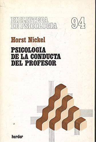 Psicologia De La Conducta Del Profesor