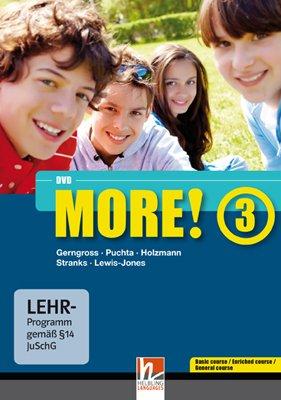 MORE! 3 DVD-ROM mit Schularbeiten-Training: Einzelplatzversion für Basic/Enriched/General