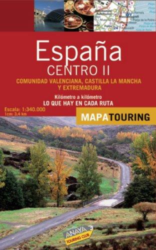 Mapa de carreteras 1:340.000 - Centro II (desplegable) (Mapa Touring)