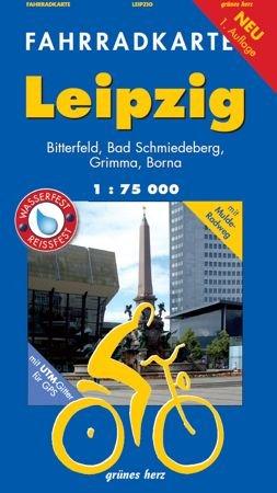 Fahrradkarte Leipzig: Mit Bitterfeld, Bad Schmiedeberg, Grimma. Mit Mulde-Radweg. Mit UTM-Gitter für GPS. Maßstab 1:75.000. Wasser- und reißfest.