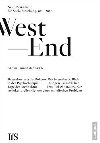 WestEnd 2/2020: Akteur_innen der Kritik: Neue Zeitschrift für Sozialforschung