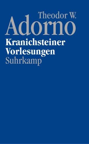 Nachgelassene Schriften. Abteilung IV: Vorlesungen: Band 17: Kranichsteiner Vorlesungen