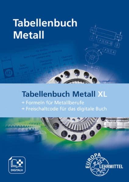 Tabellenbuch Metall XL: Tabellenbuch, Formelsammlung und Keycard mit Freischaltcode