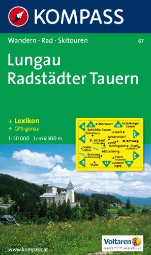 Lungau, Radstädter Tauern: Wander-, Bike- und Skitourenkarte. GPS-genau. 1:50.000