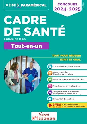 Cadre de santé : entrée en IFCS, tout-en-un : concours 2024-2025