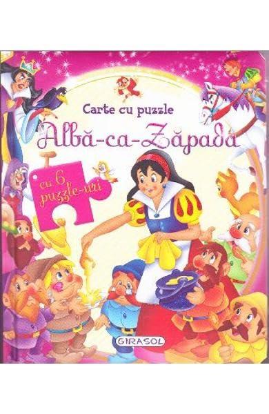 Alba Ca Zapada. Carte Cu 6 Puzzle-Uri