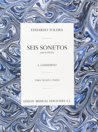 Eduardo Toldra Seis Sonetos Volume 1 Vln