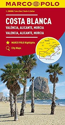 MARCO POLO Karte Costa Blanca, Valencia, Alicante, Castellón, Murcia 1:200 000 (MARCO POLO Karten 1:200.000)